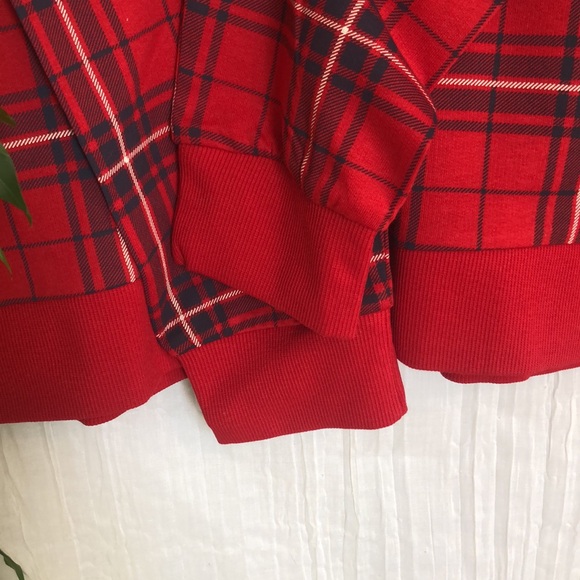 H&M DIVIDEND sz L Buffalo Plaid sweatshirt NWT & MEMBERS MARK blk sz L leggings - Picture 5 of 14